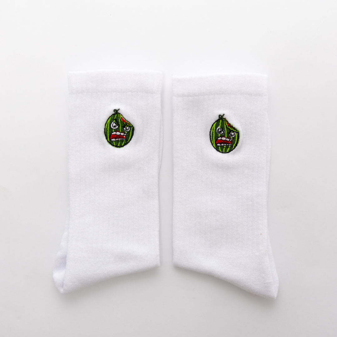 Wicked Watermelon Crew Socks