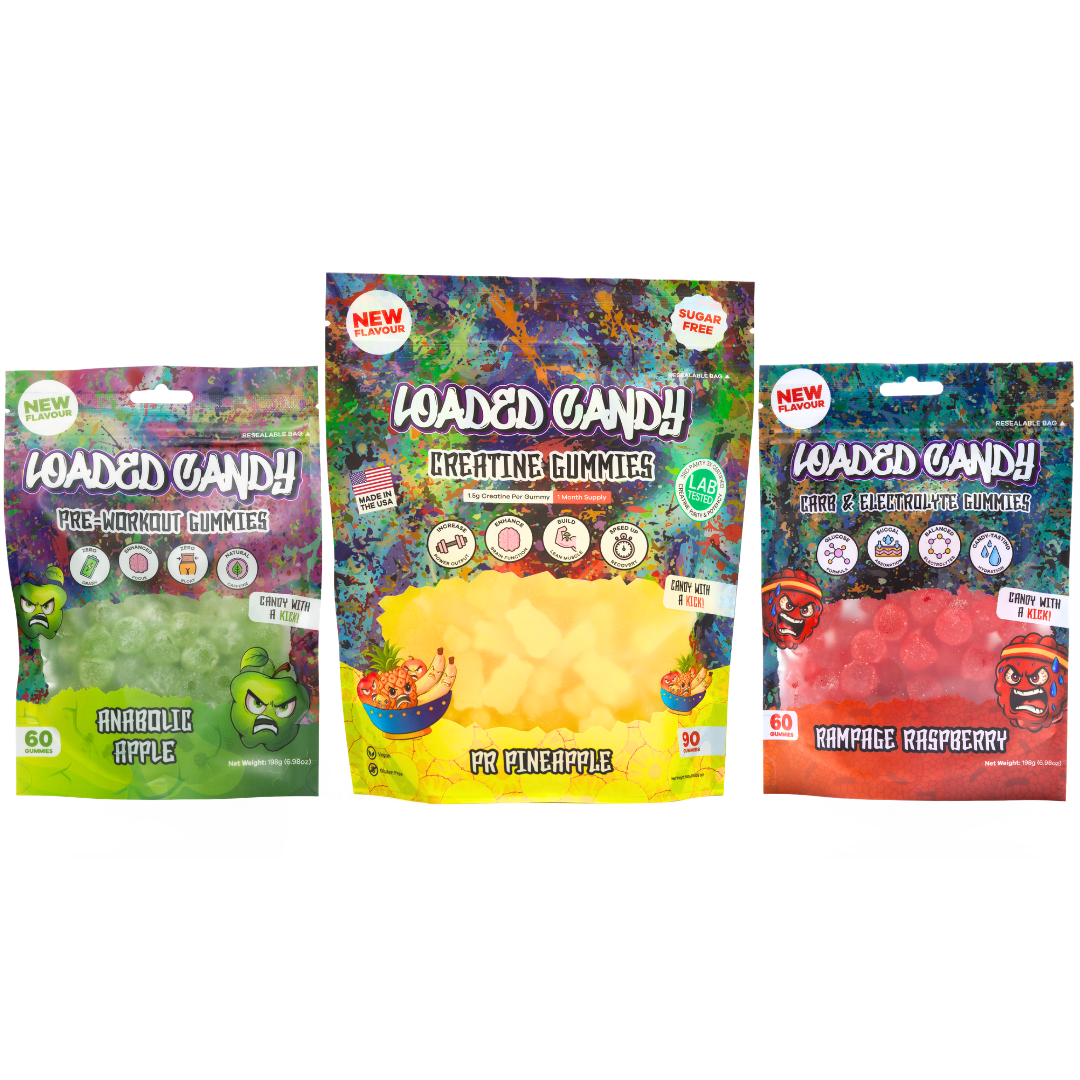 Power Pack (PR Pineapple Creatine, Raspberry Electrolytes & Apple Pre-Workout)