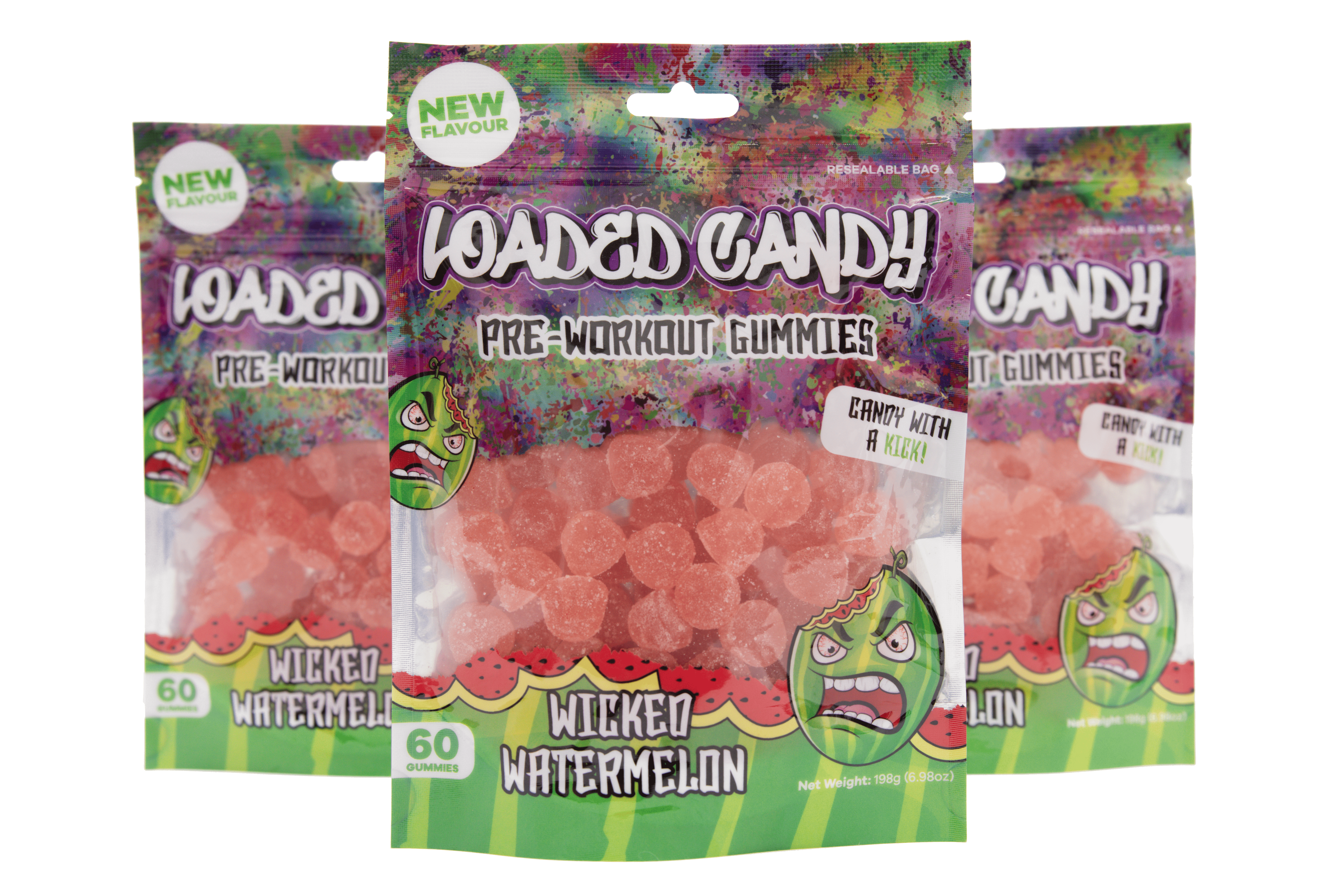 Wicked Watermelon Pre-Workout Gummy (TRIPLE PACK)