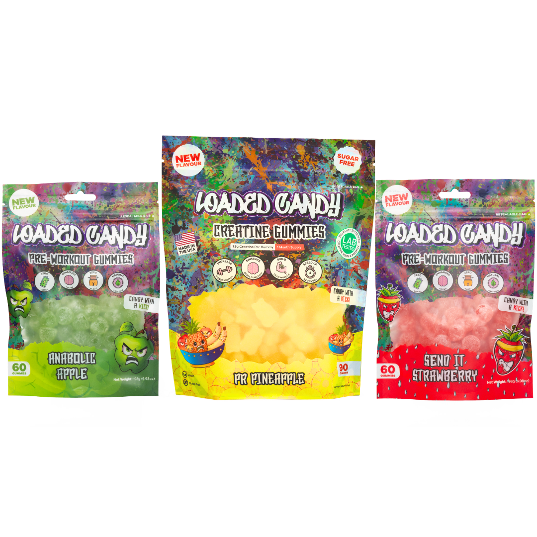 Power Pack (PR Pineapple Creatine, Apple Pre-Workout & Strawberry Pre-Workout)