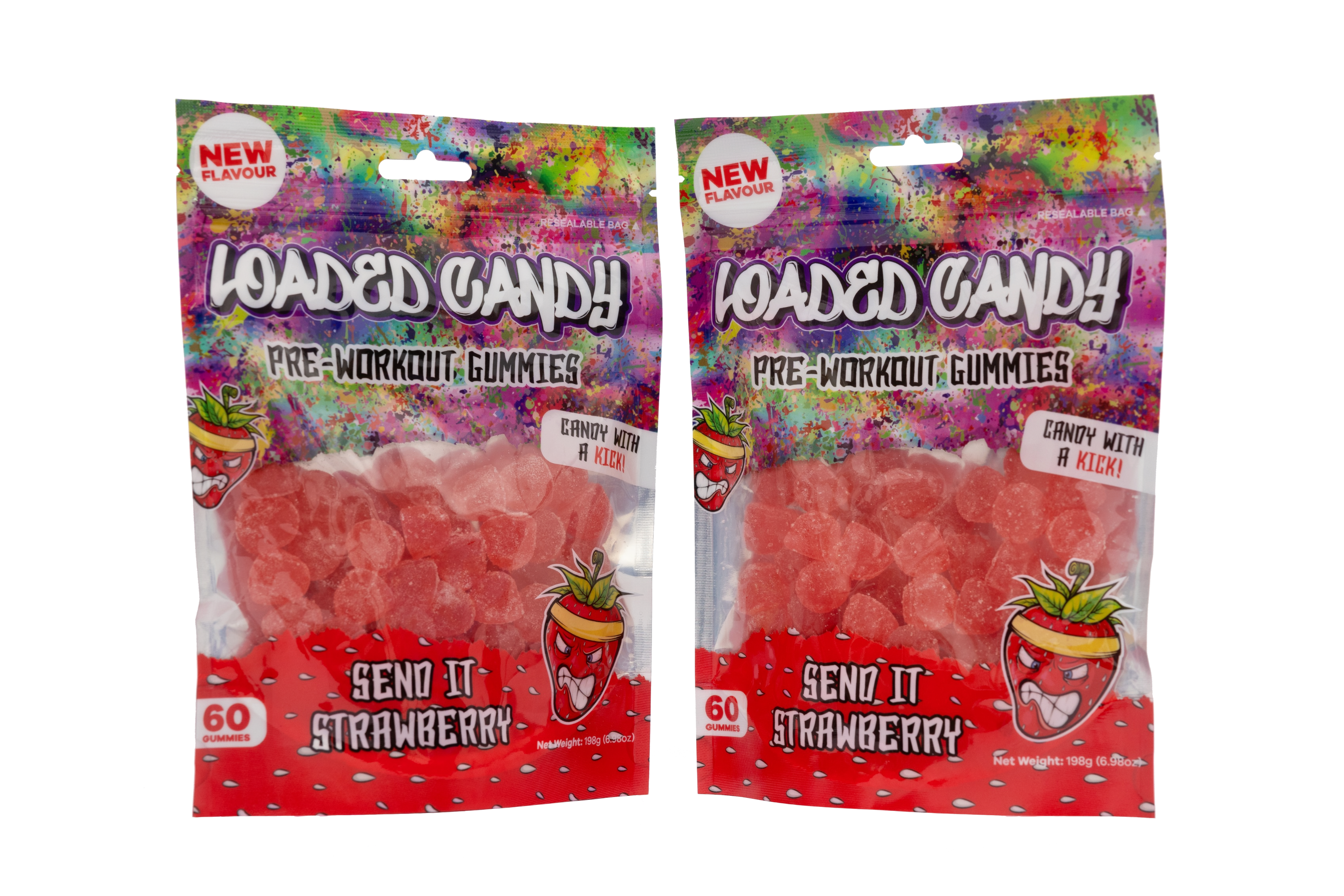 Send It Strawberry Pre-Workout Gummy (TWIN PACK)